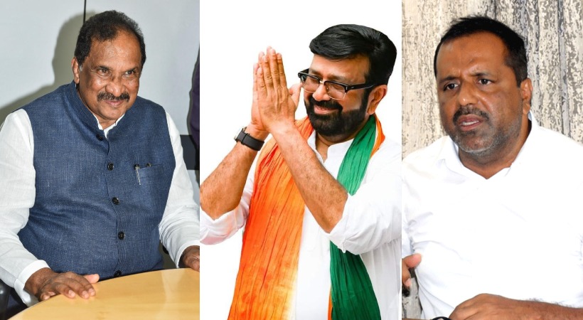 Images of KJ George, NA Harris and UT Khader