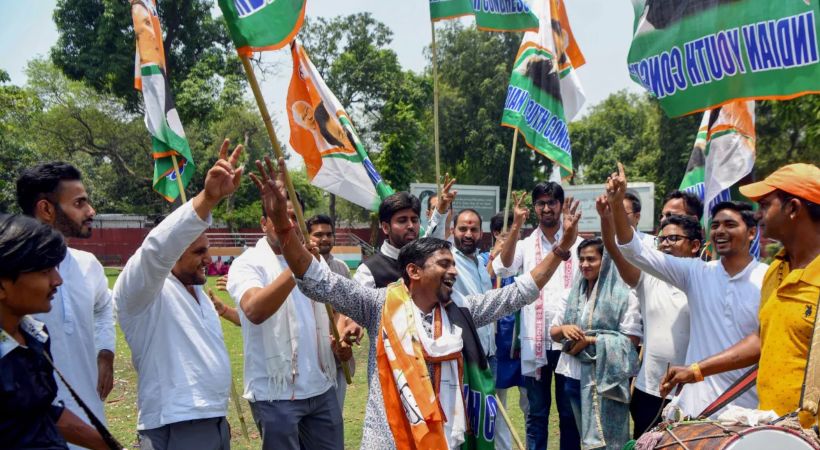 Image of Karnataka Election Congress Celebration