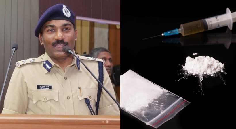 Images of Kochi City commissioner and Drugs
