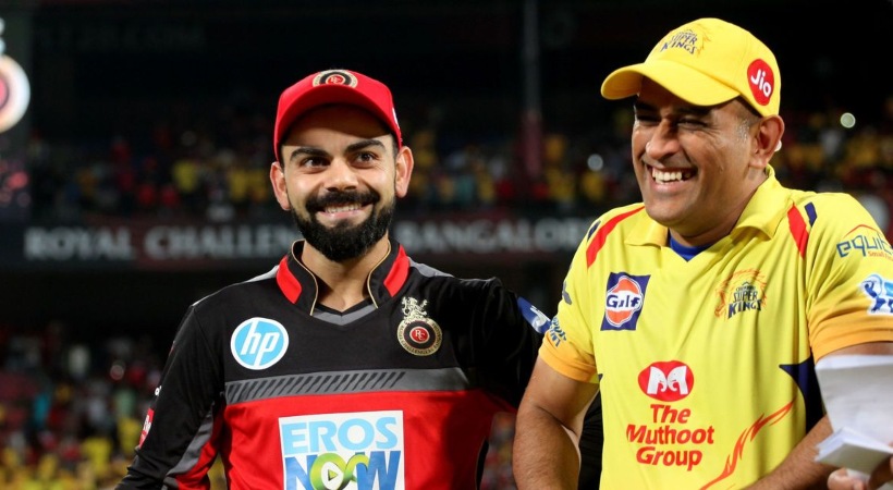 Images of Kohli and Dhoni