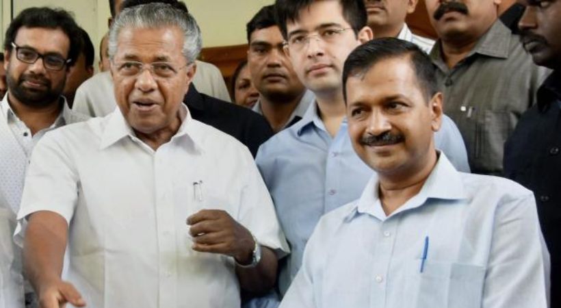 pinarayi vijayan and Arvind Kejriwal not invited to swearing in ceremony karnataka