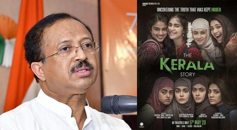 Images of V Muraleedharan and The Kerala Story