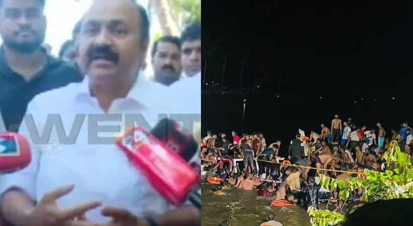 Images of VD Satheeshan and Tanur Boat Accident