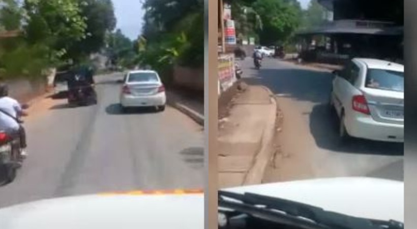 Case against car driver for not giving side to ambulance Kozhikode