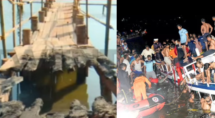 Images of boat jetty bridge fire and tanur Boat accident
