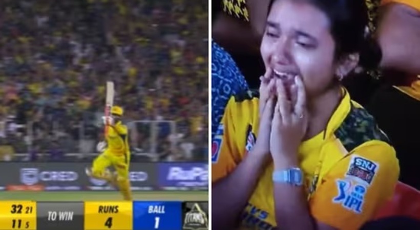 IPL 2023 viral Chennai super kings fan girl