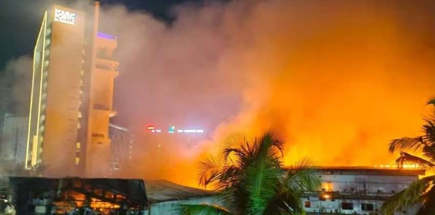 kochi-kakkanad-info-park-geo-info-tech-building-fire