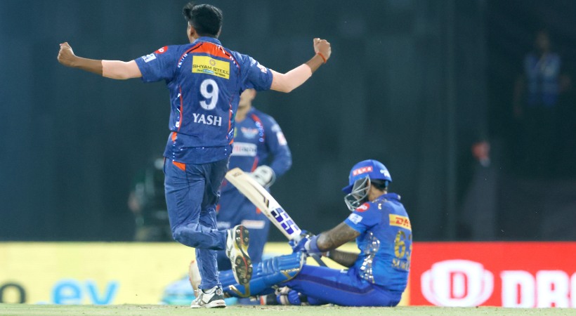 lsg won mumbai indians