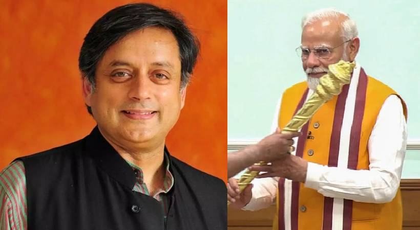 Shashi Tharoor welcomed sengol installation in Parliament house
