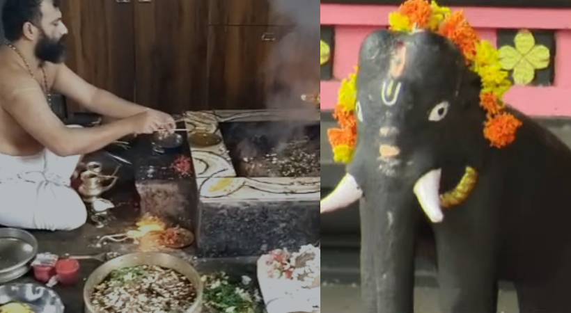 ashtadravya ganapati homam for arikomban