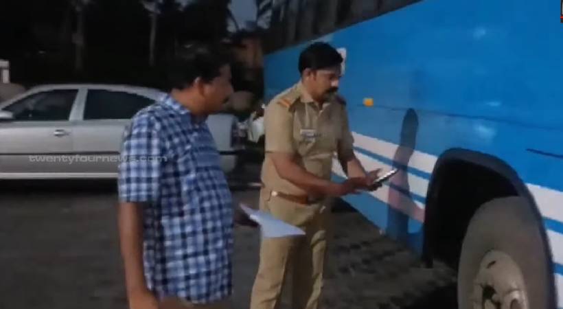 rto suspends licence of private bus