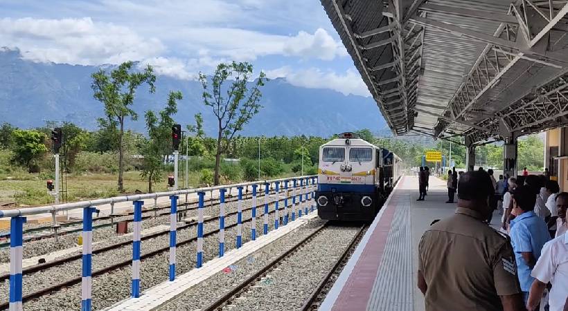 railway station near idukki bodinayakanur train begins service