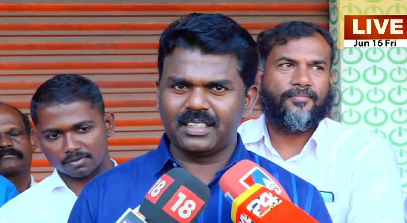 pv sreenijin mla about removing from district sports council president