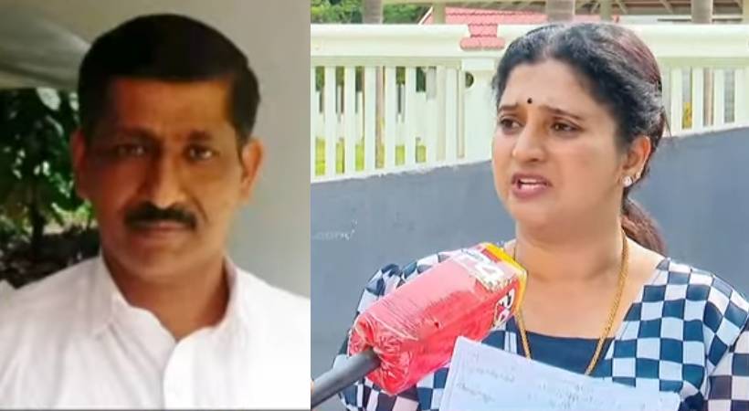 shaji death due to mental stress says wife deepa
