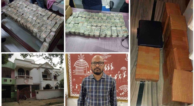 3 crore in cash recovered during raids at govt officer's residences (1)