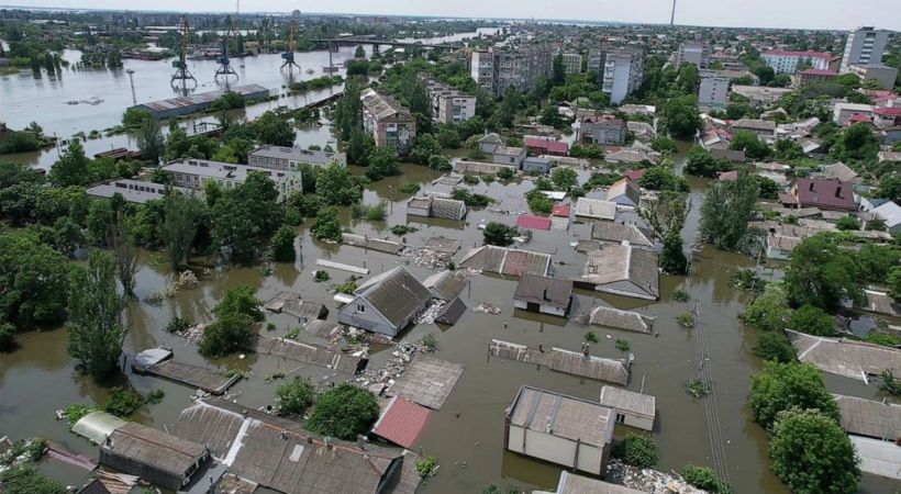 9 Dead Due To Floods Triggered After Dam Collapse In Ukraine