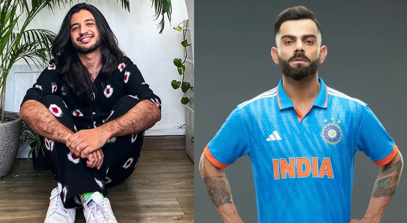 Aaquib Wani designed jerseys Indian cricketers