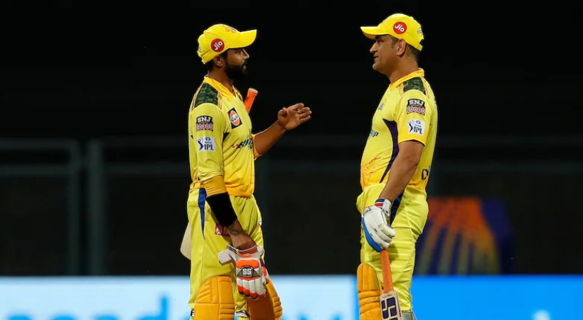 CSK Dhoni Ravindra Jadeja