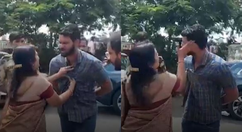Caught on camera slapping engineer; Maharashtra MLA calls it her natural reaction