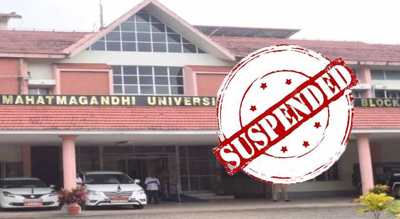 Certificate Formats missing MG University two suspended