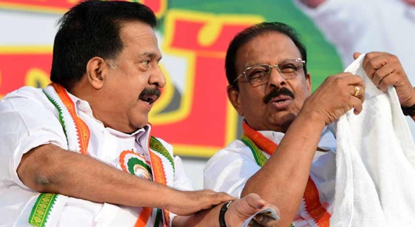 image K Sudhakaran and Congress (I) Group Leader