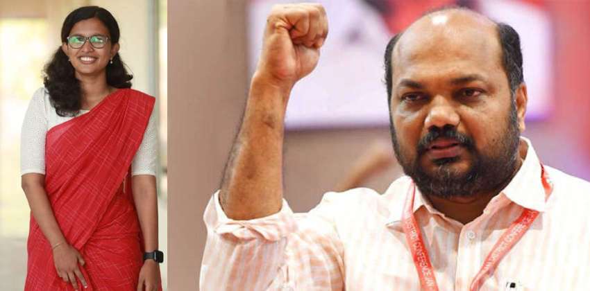 K vidya not an sfi leader p rajeev