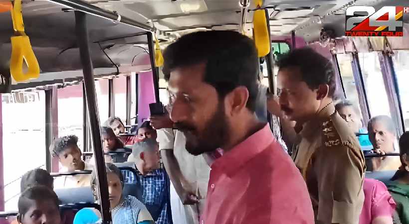 MLA KS Arun kumar with MVD officers vehicle checking