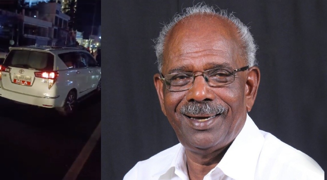 Image of MM Mani and his Car