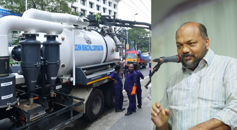 Minister P Rajeev said that the suction cum jetting machine is successful