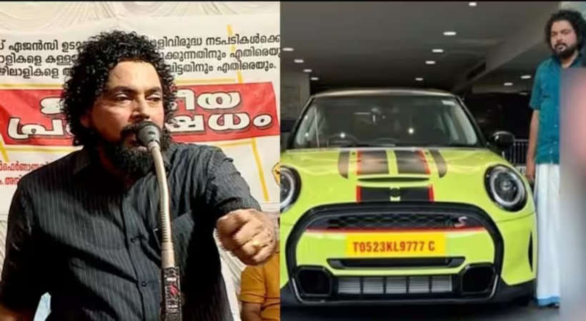 PK Anilkumar and his Mini Cooper