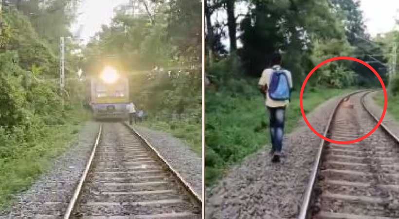 Drunken an slept on railway track