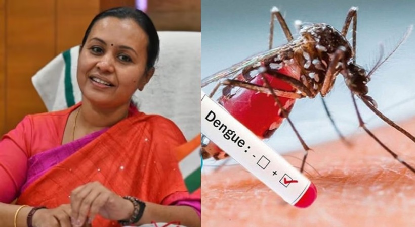 Image of Veena George and Dengu Fever Mosquito