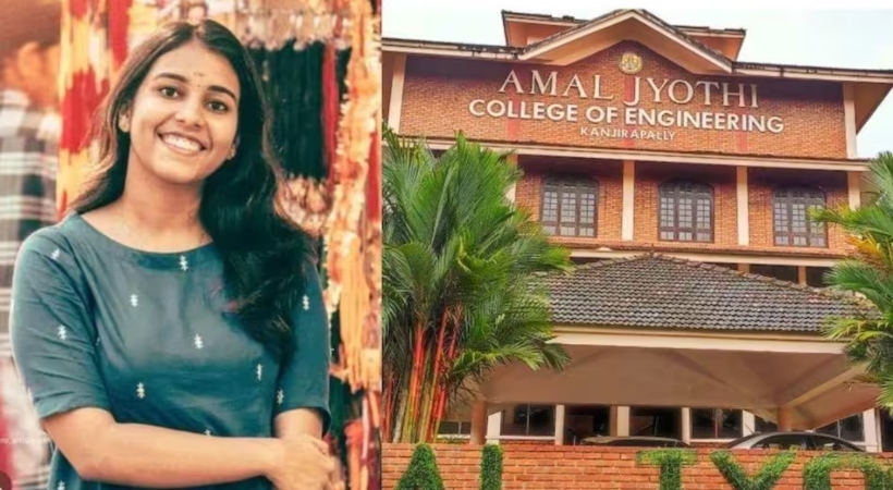 amal jyothi college suicide family protest