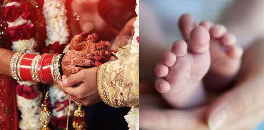 bride-complaints-of-stomach-ache-give-birth-to-baby-day-after-wedding