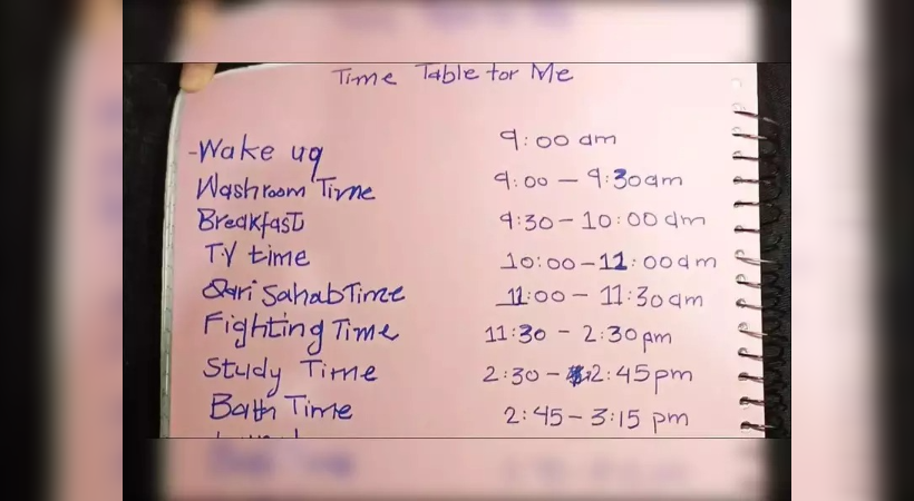 viral time table