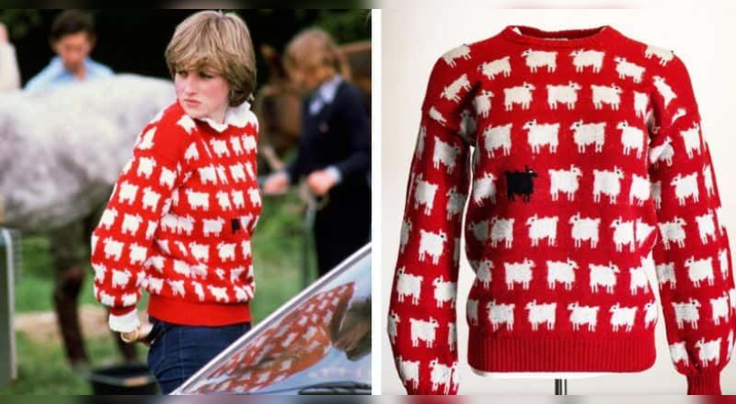 Princess Diana's Iconic Black Sheep Sweater is Heading to Auction
