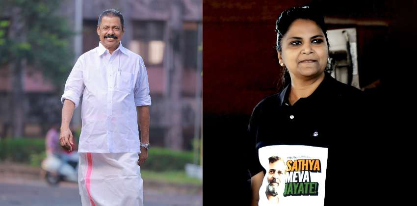 jebi mather against m v govindhan