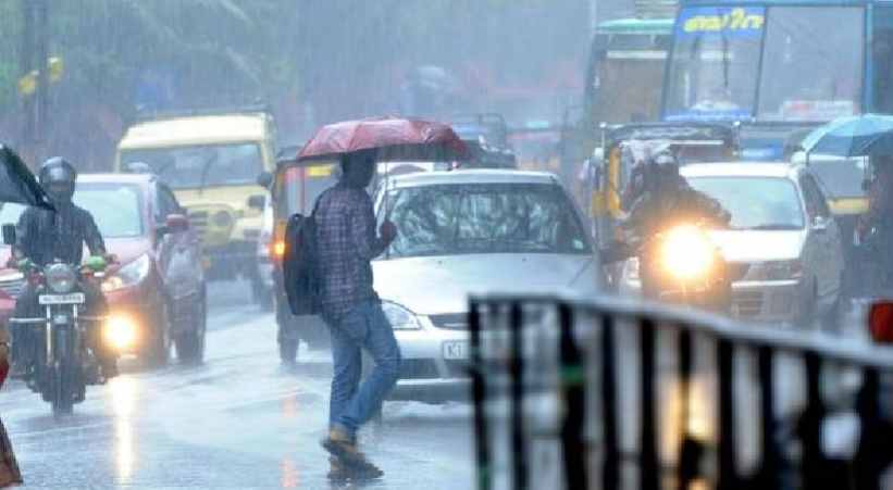 Rain kerala yellow alert in 5 districts