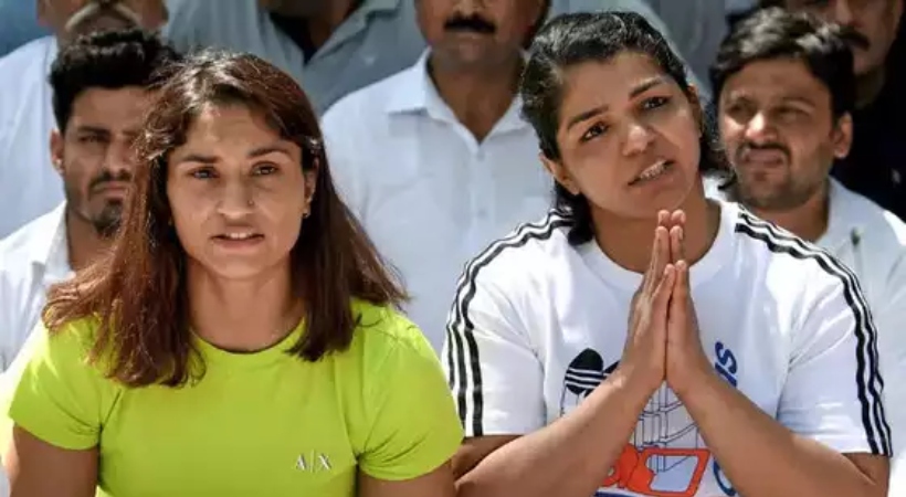 sakshi malik wrestlers protest