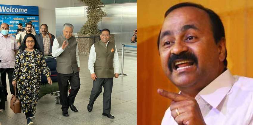 v d satheeshan against pinarayi