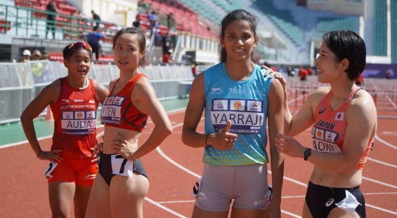 Jyothi Yarraji Wins 100m Hurdles Gold In Asian Athletics C'ships