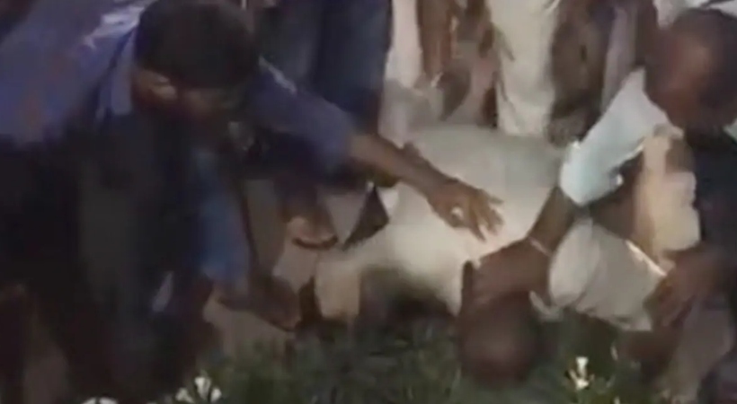 Man Paraded Amid _Jai Shri Ram_ Chants For Allegedly Urinating In Public