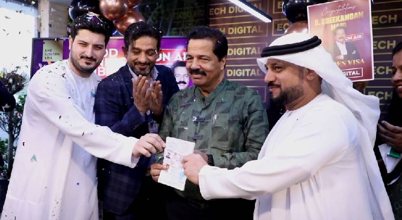 r sreekantan nair gets golden visa