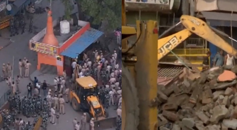Temple dargah demolished in northeast Delhi amid heavy security
