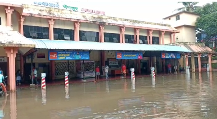 chengannur railway station flooding