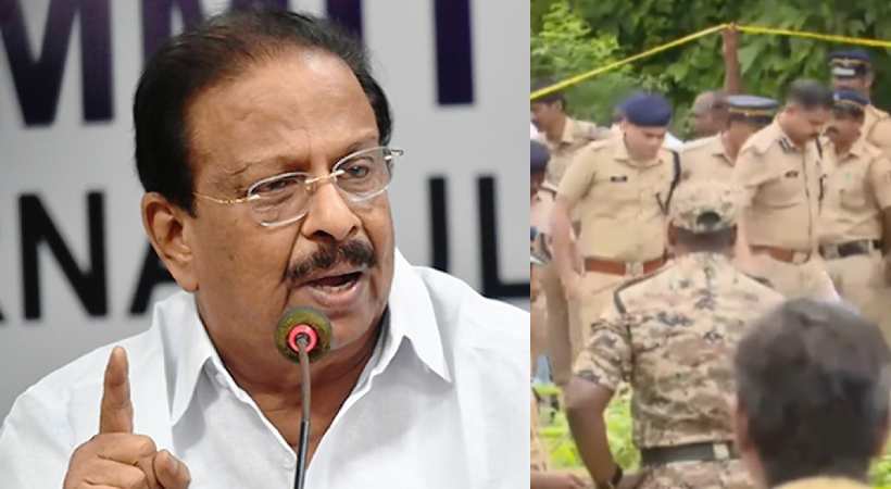 K Sudhakaran against Police in aluva child murder case
