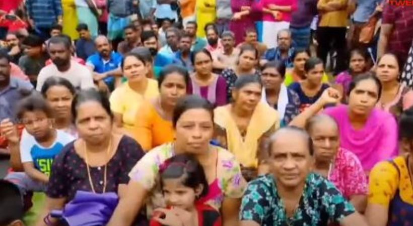 Kannamali protest for seawall