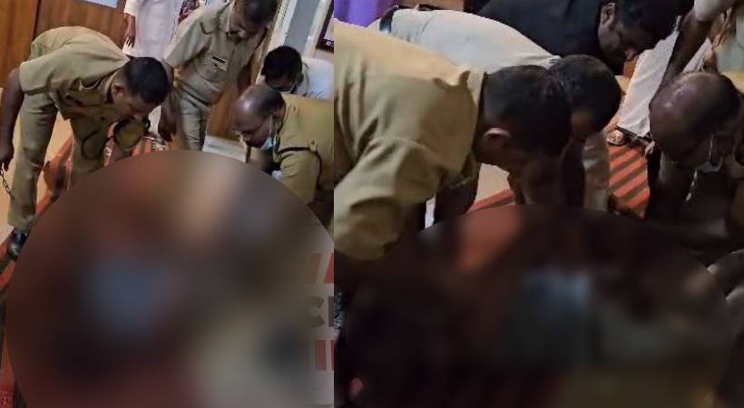 Young man violent in hospital broke dressing room glass