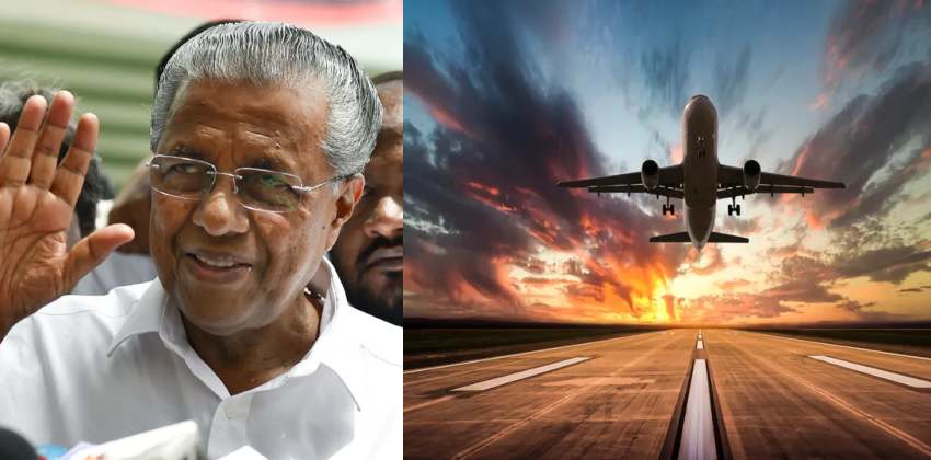 pinarayi vijayan about flights