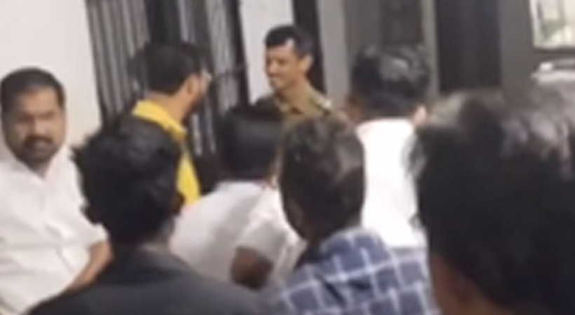 police station congress mla case kalady